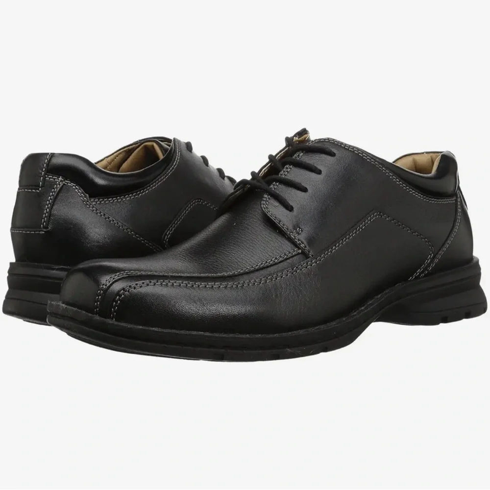 Dockers Black Leather Oxfords - Picture 1 of 6